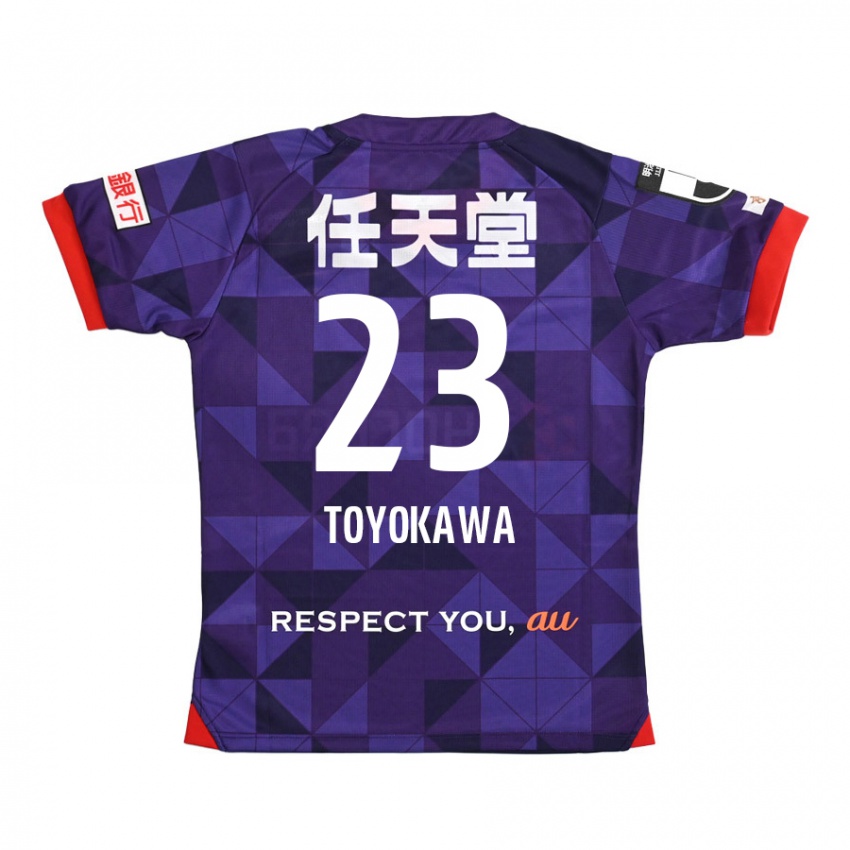 Kinder Yuta Toyokawa #23 Lila Weiß Heimtrikot Trikot 2024/25 T-Shirt Schweiz