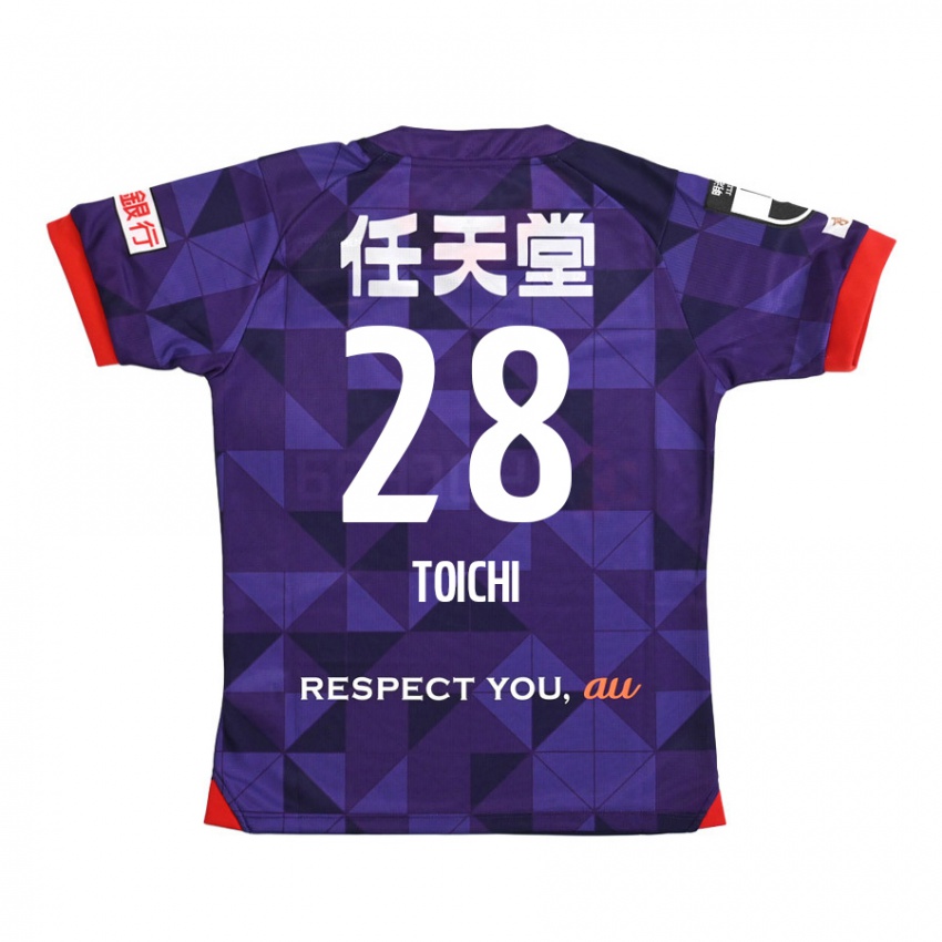 Kinder Toichi Suzuki #28 Lila Weiß Heimtrikot Trikot 2024/25 T-Shirt Schweiz