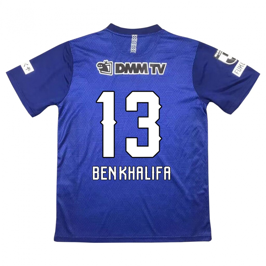 Kinder Nassim Ben Khalifa #13 Dunkelblau Heimtrikot Trikot 2024/25 T-Shirt Schweiz