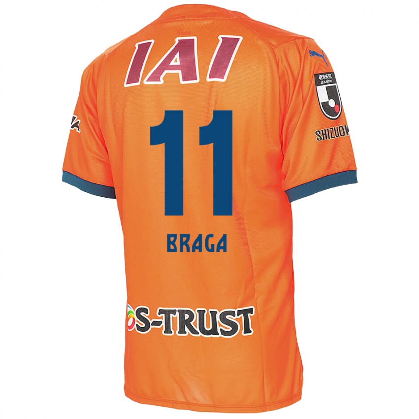 Kinder Lucas Braga #11 Orange Blau Heimtrikot Trikot 2024/25 T-Shirt Schweiz