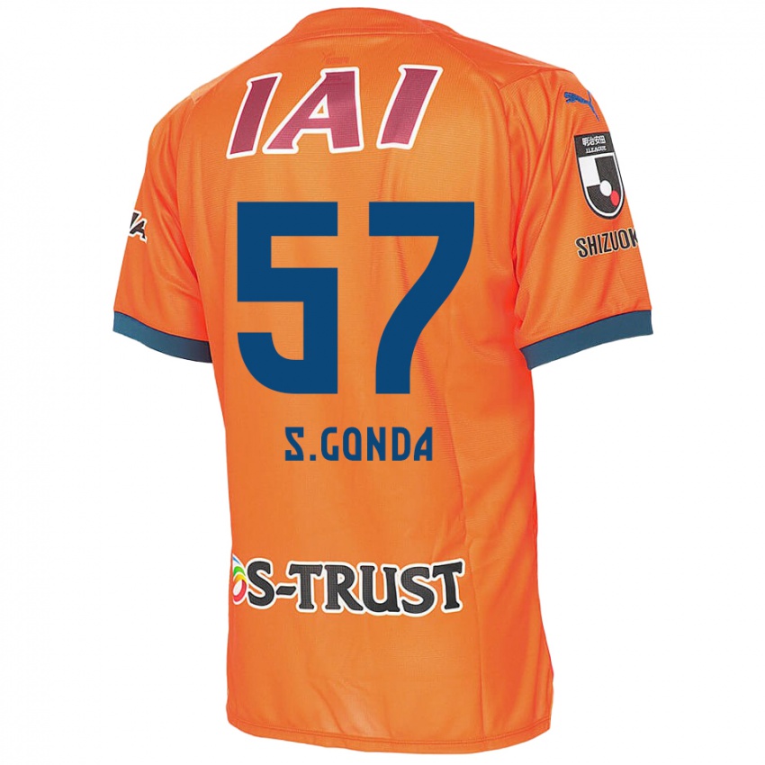 Kinder Shuichi Gonda #57 Orange Blau Heimtrikot Trikot 2024/25 T-Shirt Schweiz