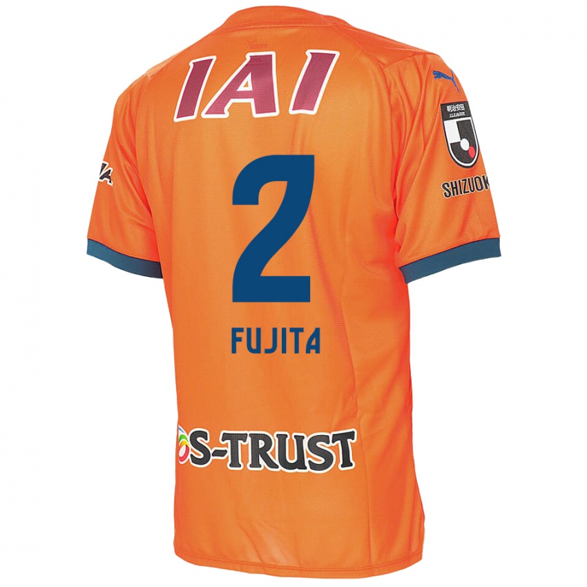 Kinder Shunsuke Fujita #2 Orange Blau Heimtrikot Trikot 2024/25 T-Shirt Schweiz