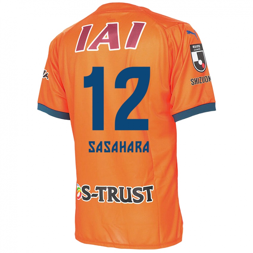 Kinder Kenshin Sasahara #12 Orange Blau Heimtrikot Trikot 2024/25 T-Shirt Schweiz