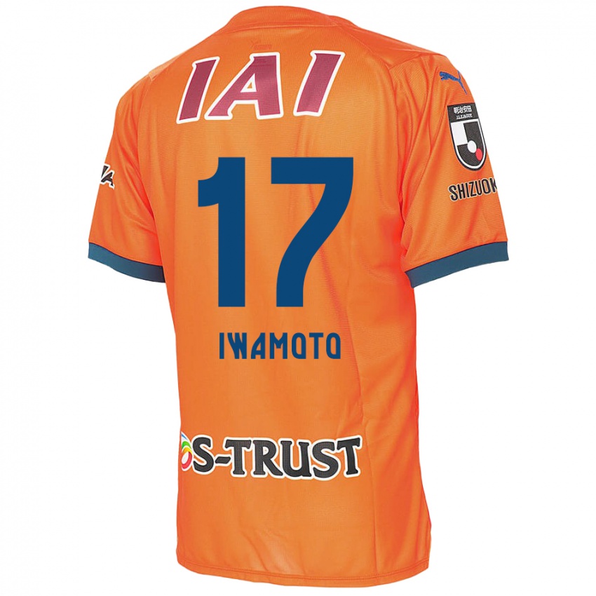 Kinder Shogo Iwamoto #17 Orange Blau Heimtrikot Trikot 2024/25 T-Shirt Schweiz