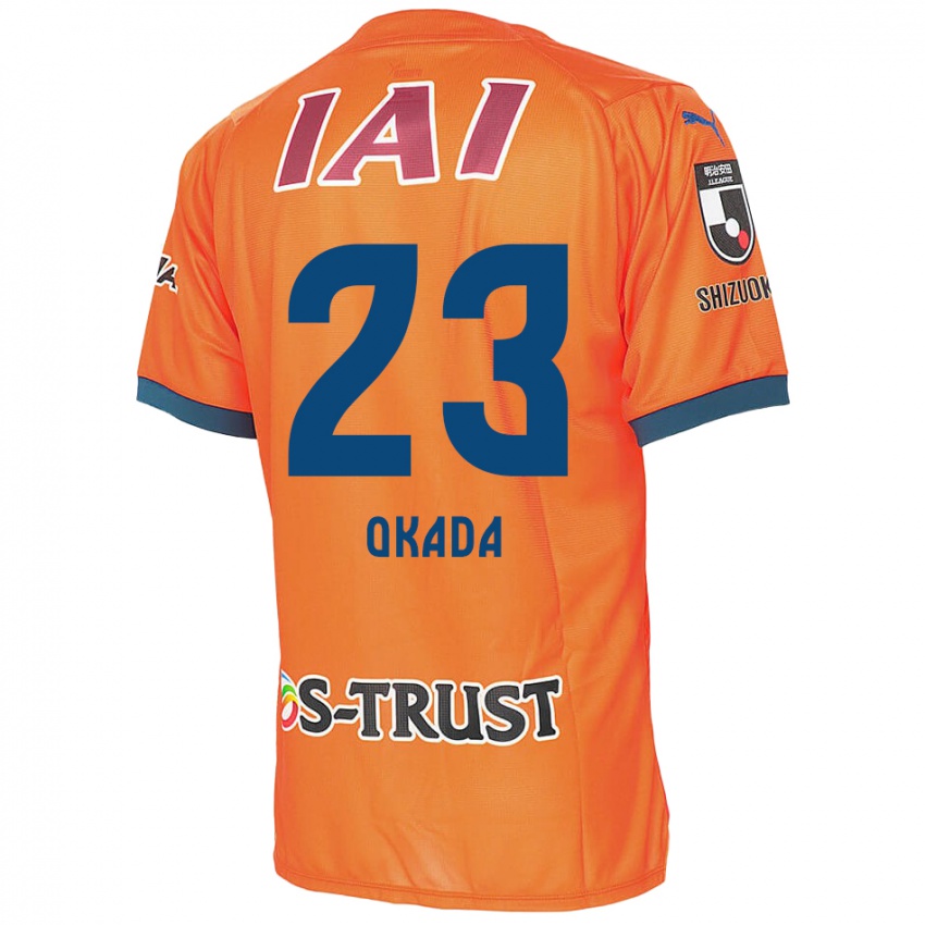 Kinder Shu Okada #23 Orange Blau Heimtrikot Trikot 2024/25 T-Shirt Schweiz