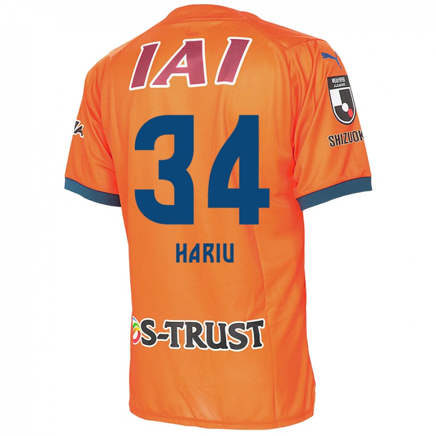 Kinder Ryota Hariu #34 Orange Blau Heimtrikot Trikot 2024/25 T-Shirt Schweiz