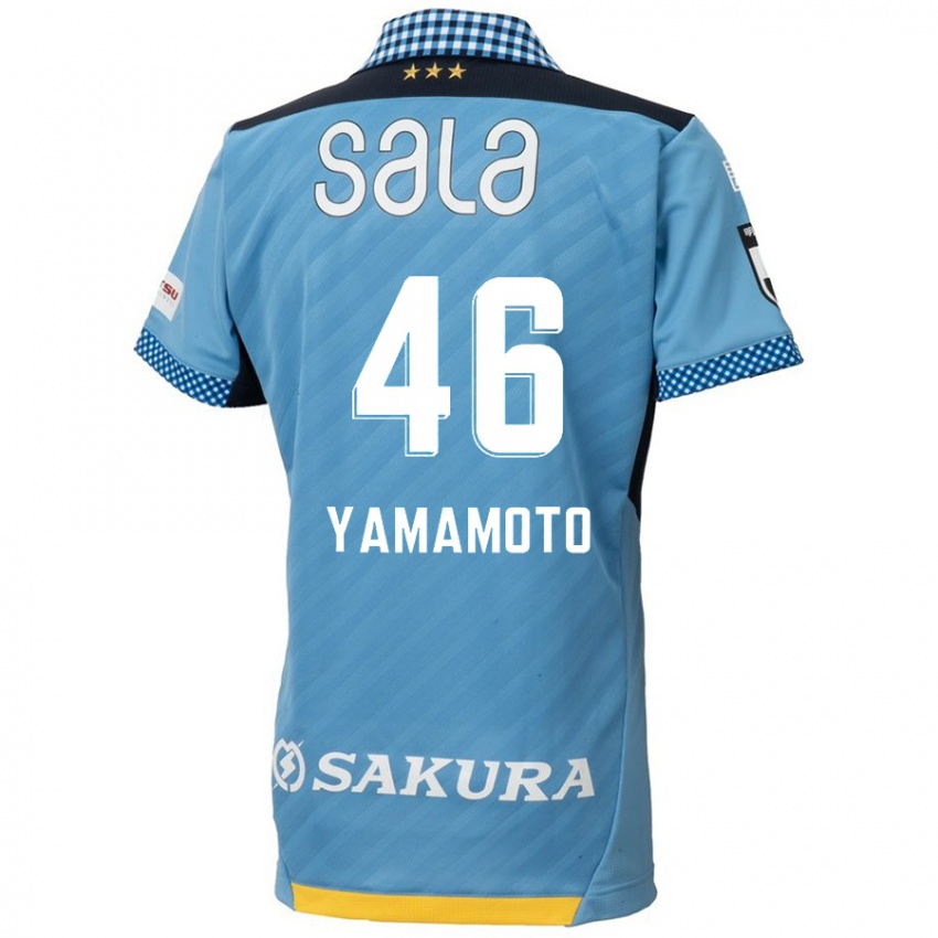 Kinder Shota Yamamoto #46 Blau Schwarz Heimtrikot Trikot 2024/25 T-Shirt Schweiz