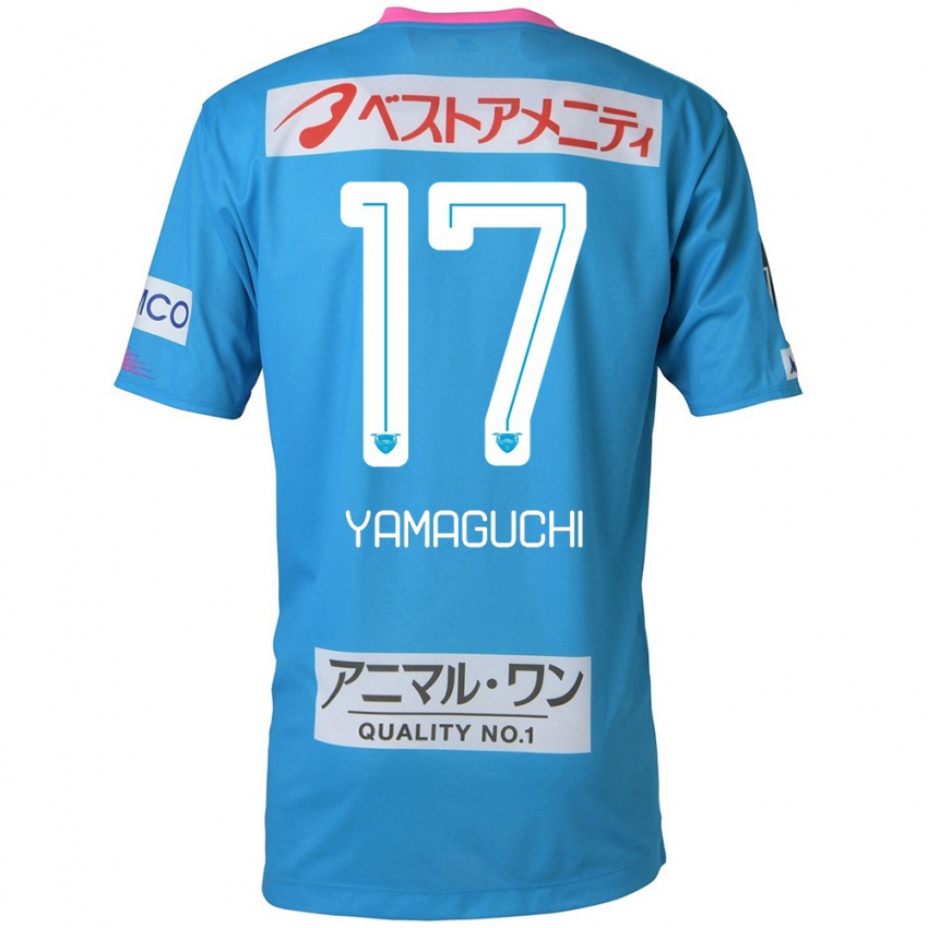 Kinder Hikaru Yamaguchi #17 Blau Rosa Heimtrikot Trikot 2024/25 T-Shirt Schweiz