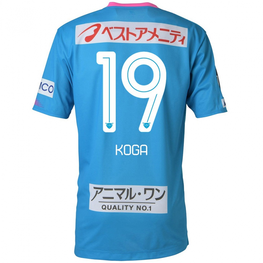 Kinder Ryoma Koga #19 Blau Rosa Heimtrikot Trikot 2024/25 T-Shirt Schweiz