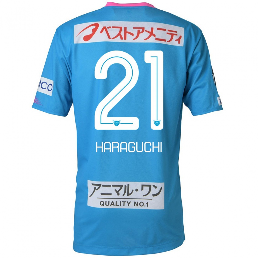 Kinder Konosuke Haraguchi #21 Blau Rosa Heimtrikot Trikot 2024/25 T-Shirt Schweiz