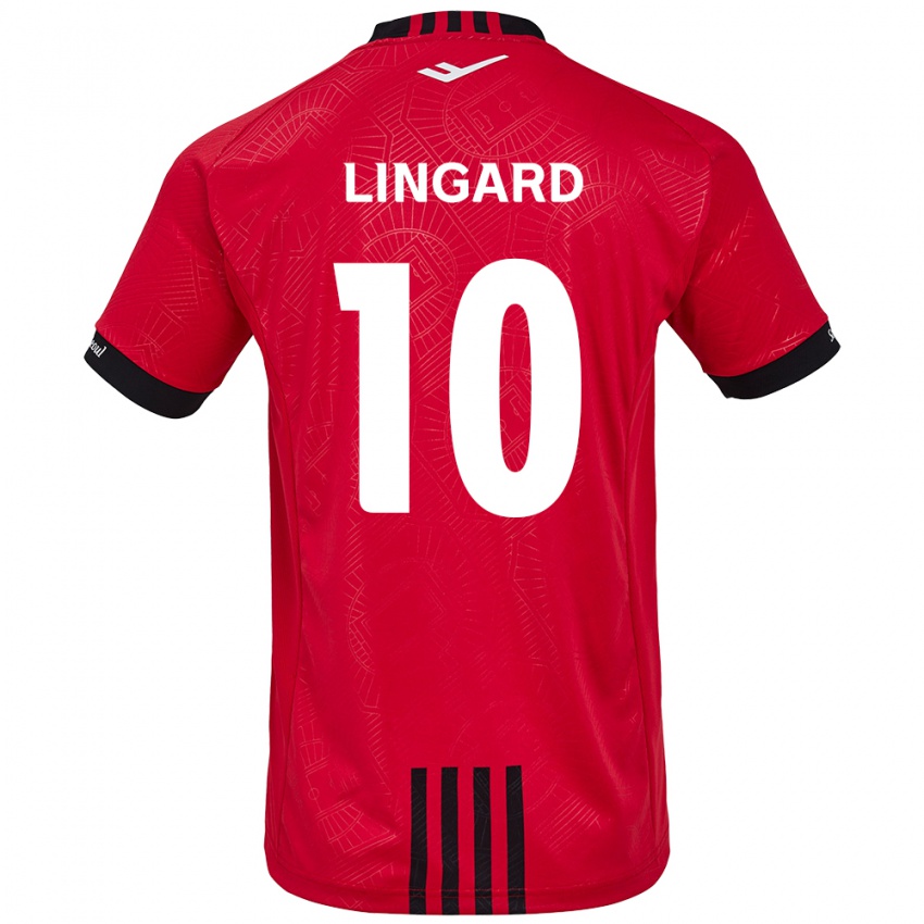 Kinder Jesse Lingard #10 Rot Schwarz Heimtrikot Trikot 2024/25 T-Shirt Schweiz