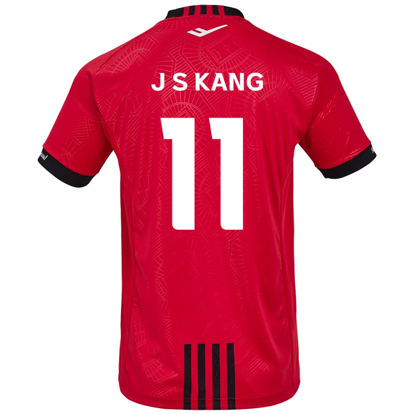 Kinder Seong-Jin Kang #11 Rot Schwarz Heimtrikot Trikot 2024/25 T-Shirt Schweiz