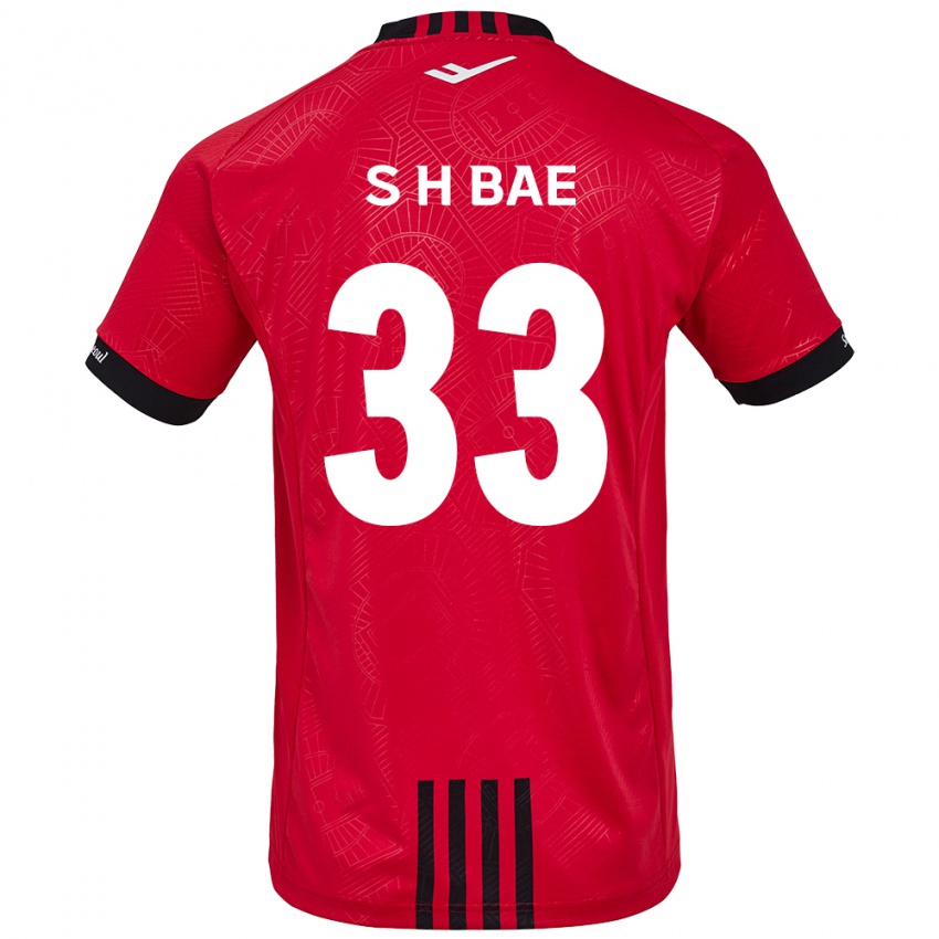 Kinder Hyun-Seo Bae #33 Rot Schwarz Heimtrikot Trikot 2024/25 T-Shirt Schweiz