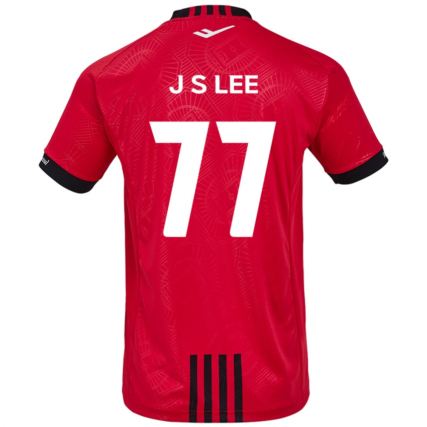 Kinder Seung-Joon Lee #77 Rot Schwarz Heimtrikot Trikot 2024/25 T-Shirt Schweiz