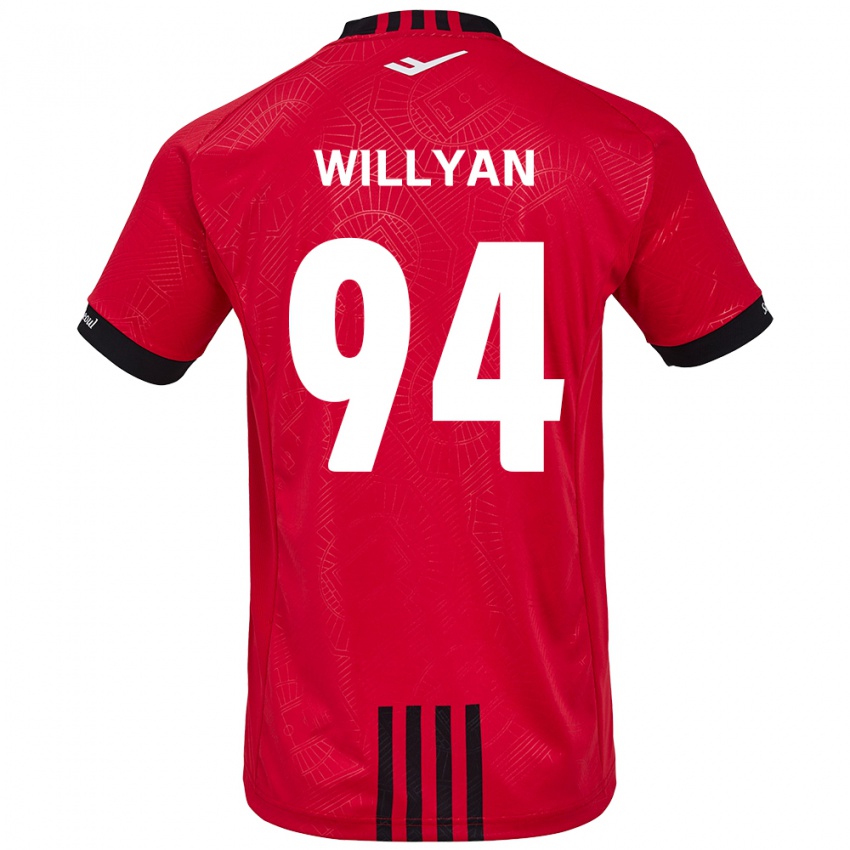 Kinder Willyan #94 Rot Schwarz Heimtrikot Trikot 2024/25 T-Shirt Schweiz