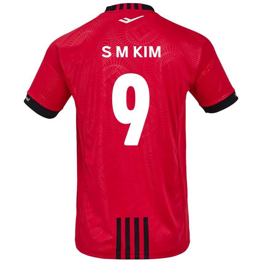 Kinder Min-Sung Kim #9 Rot Schwarz Heimtrikot Trikot 2024/25 T-Shirt Schweiz