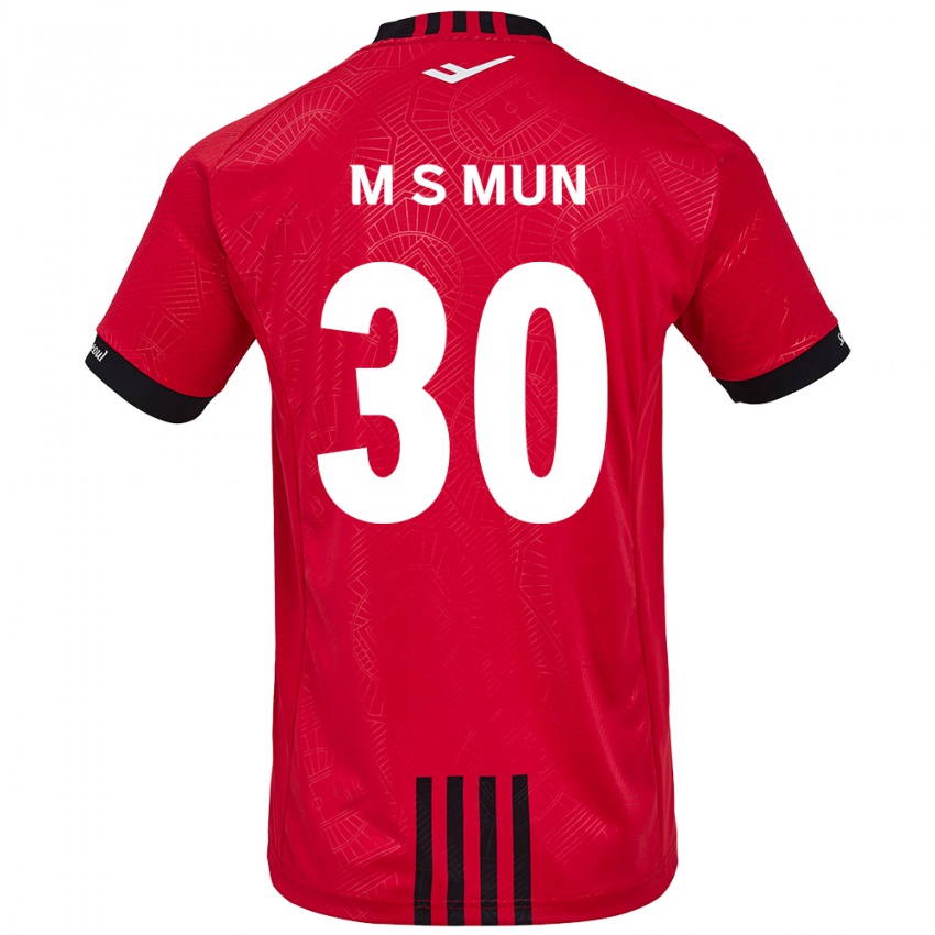 Kinder Seong-Min Mun #30 Rot Schwarz Heimtrikot Trikot 2024/25 T-Shirt Schweiz