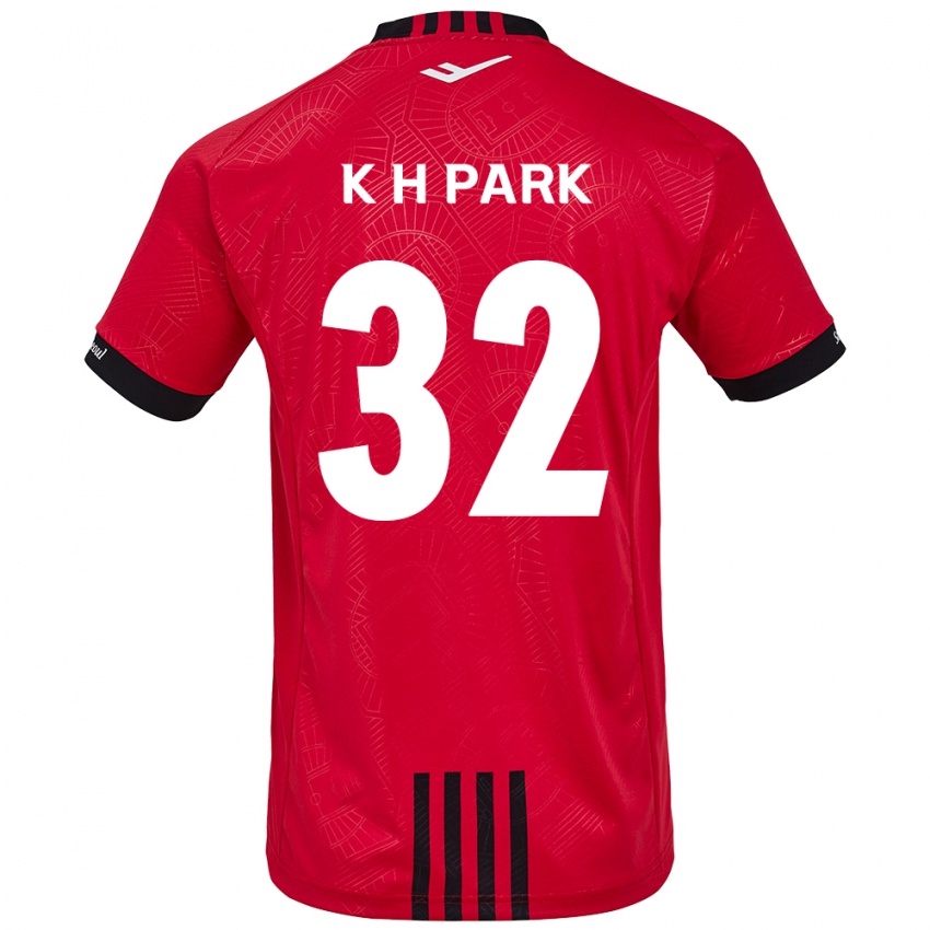 Kinder Han-Kyul Park #32 Rot Schwarz Heimtrikot Trikot 2024/25 T-Shirt Schweiz