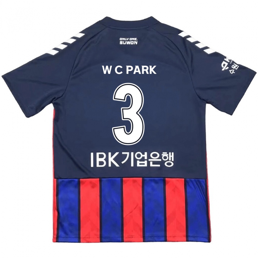 Kinder Cheol-Woo Park #3 Blau Rot Heimtrikot Trikot 2024/25 T-Shirt Schweiz