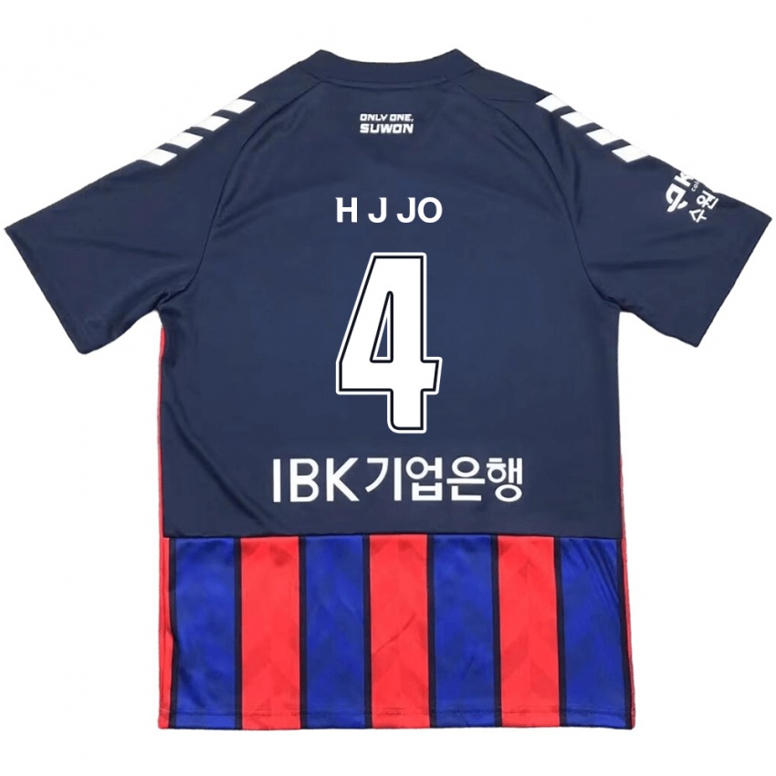 Kinder Jun-Hyun Jo #4 Blau Rot Heimtrikot Trikot 2024/25 T-Shirt Schweiz