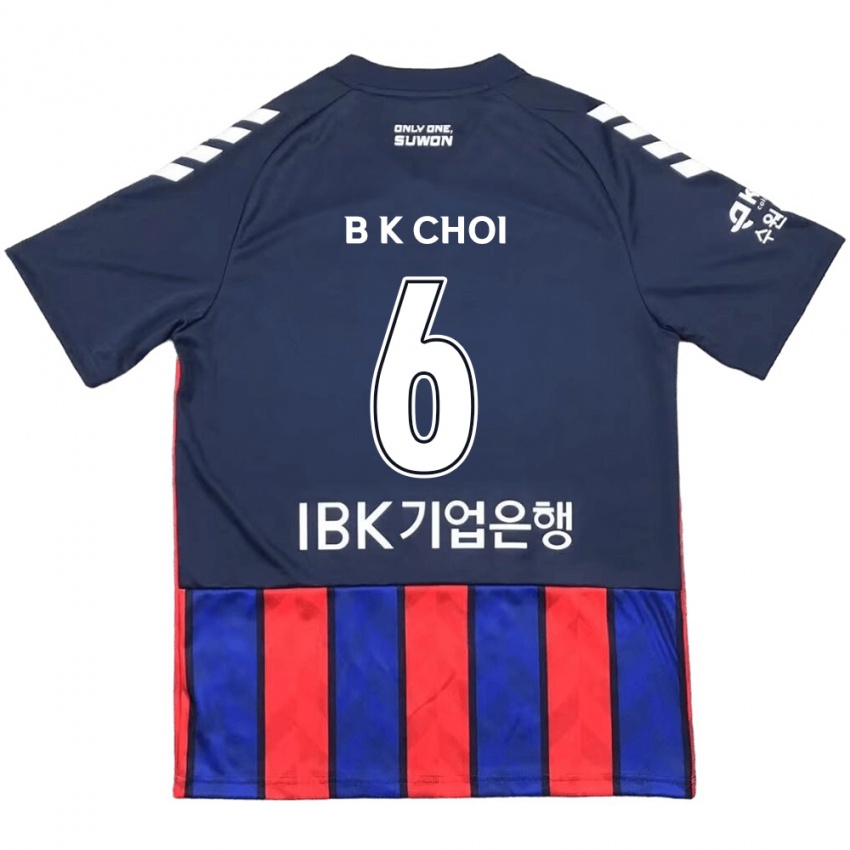 Kinder Kyu-Baek Choi #6 Blau Rot Heimtrikot Trikot 2024/25 T-Shirt Schweiz