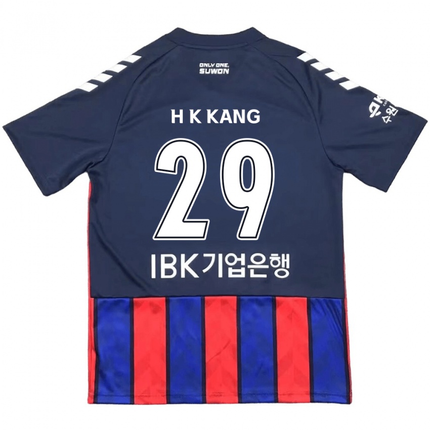 Kinder Kyo-Hun Kang #29 Blau Rot Heimtrikot Trikot 2024/25 T-Shirt Schweiz