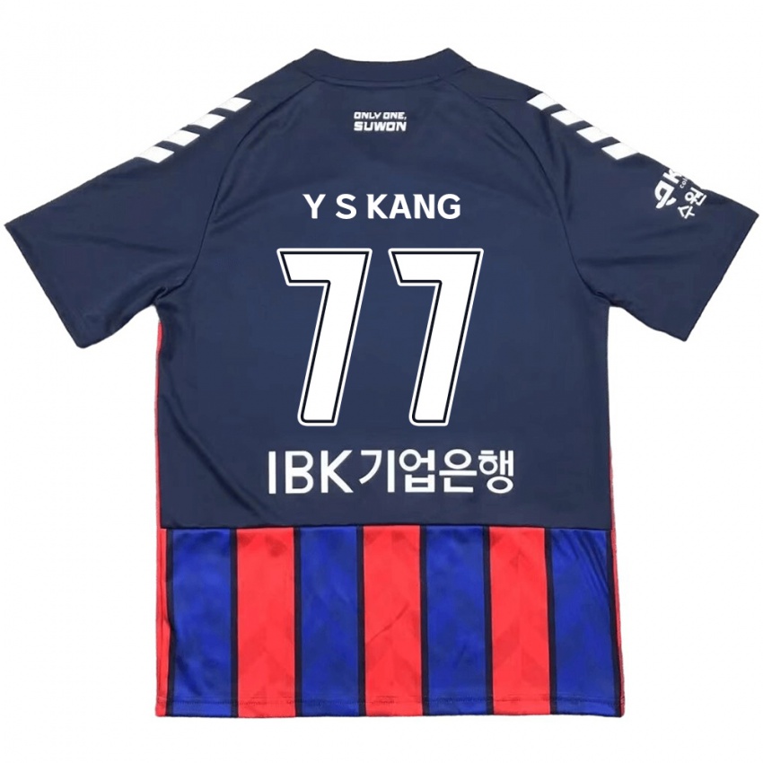 Kinder Sang-Yun Kang #77 Blau Rot Heimtrikot Trikot 2024/25 T-Shirt Schweiz