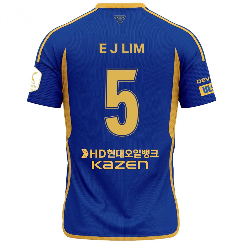 Kinder Jong-Eun Lim #5 Blau Gelb Heimtrikot Trikot 2024/25 T-Shirt Schweiz