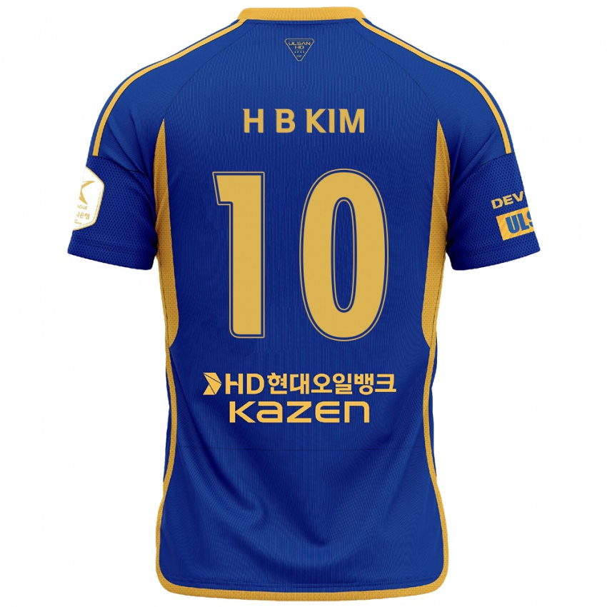 Kinder Beom-Hwan Kim #10 Blau Gelb Heimtrikot Trikot 2024/25 T-Shirt Schweiz