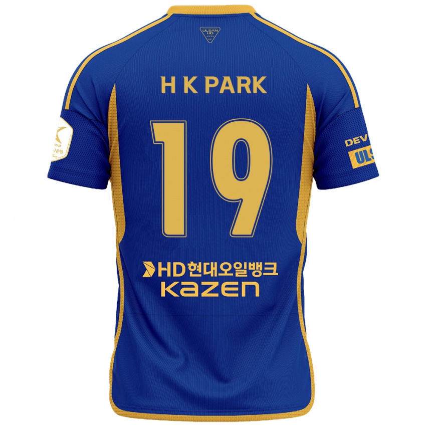 Kinder Kang-Hyun Park #19 Blau Gelb Heimtrikot Trikot 2024/25 T-Shirt Schweiz