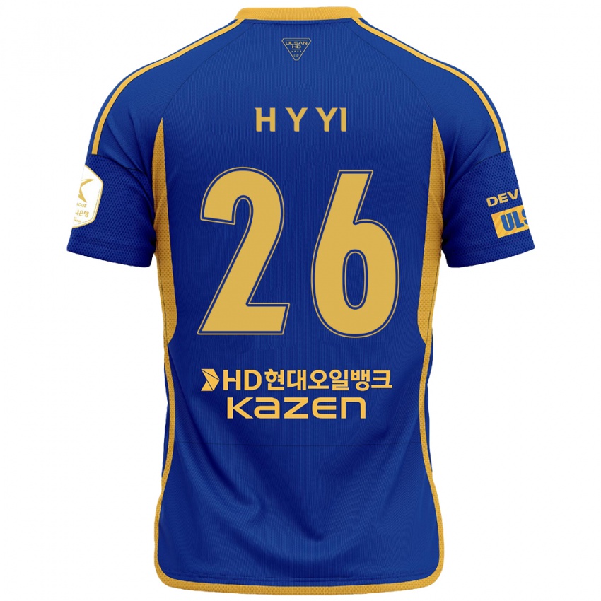 Kinder Yong-Hyeon Yi #26 Blau Gelb Heimtrikot Trikot 2024/25 T-Shirt Schweiz