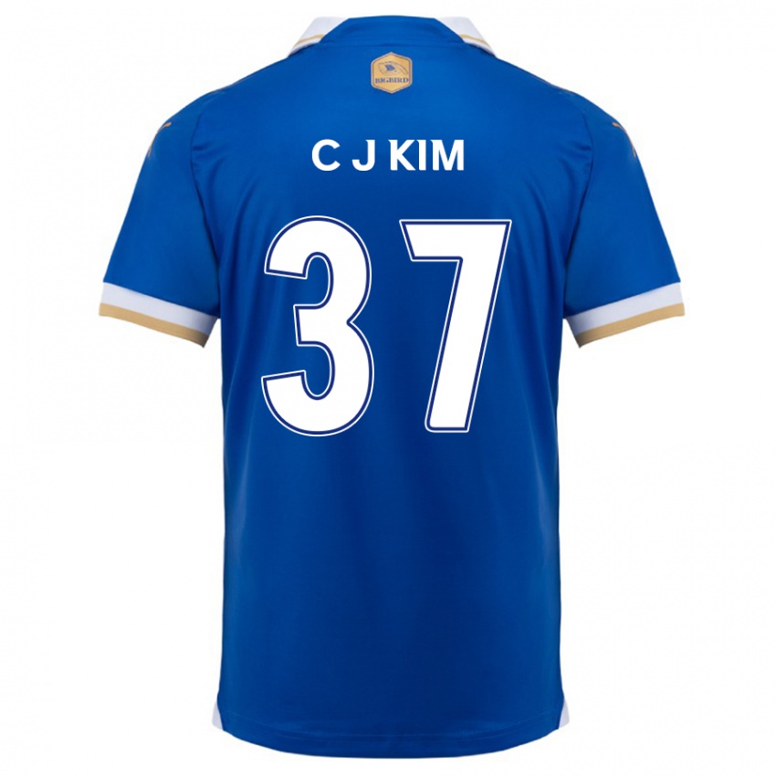 Kinder Joo-Chan Kim #37 Blau Weiss Heimtrikot Trikot 2024/25 T-Shirt Schweiz