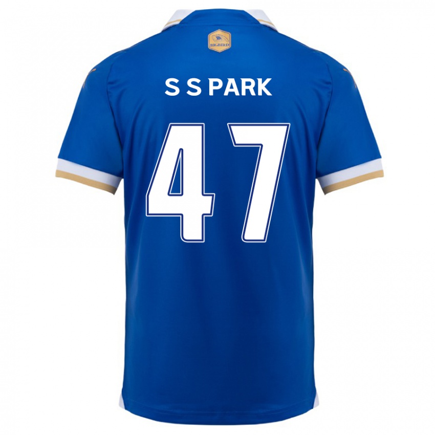 Kinder Seung-Soo Park #47 Blau Weiss Heimtrikot Trikot 2024/25 T-Shirt Schweiz