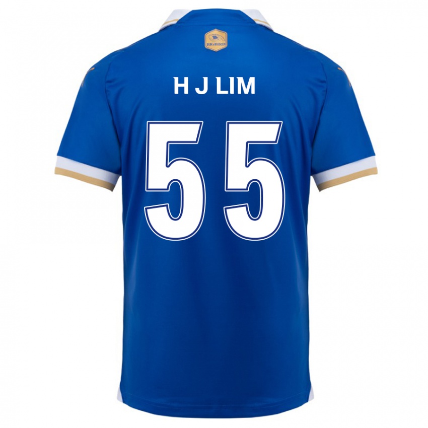 Kinder Ji-Hoon Lim #55 Blau Weiss Heimtrikot Trikot 2024/25 T-Shirt Schweiz