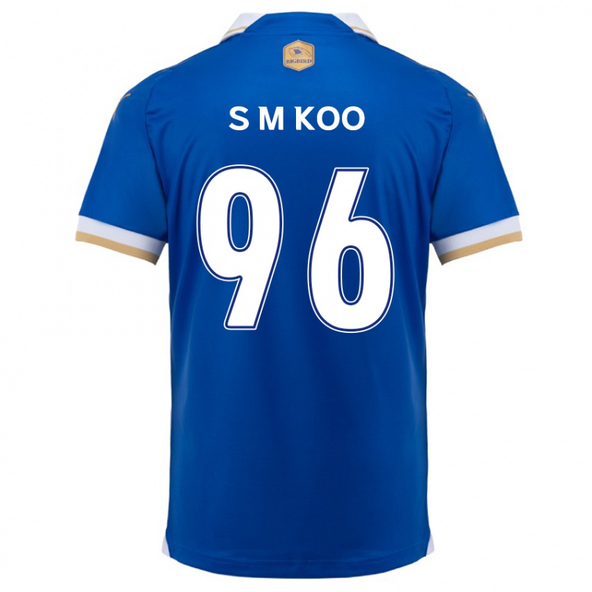 Kinder Min-Seo Koo #96 Blau Weiss Heimtrikot Trikot 2024/25 T-Shirt Schweiz