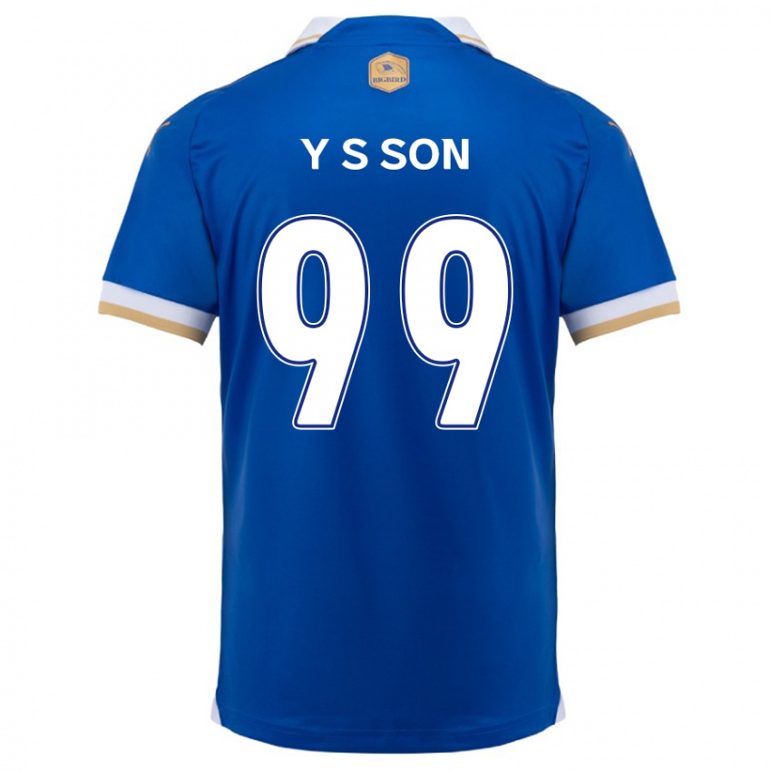 Kinder Suk-Yong Son #99 Blau Weiss Heimtrikot Trikot 2024/25 T-Shirt Schweiz