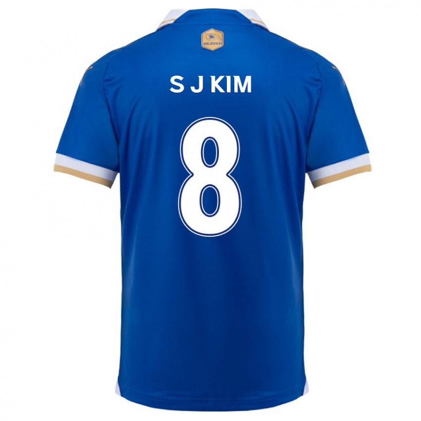 Kinder Ji-Sung Kim #8 Blau Weiss Heimtrikot Trikot 2024/25 T-Shirt Schweiz