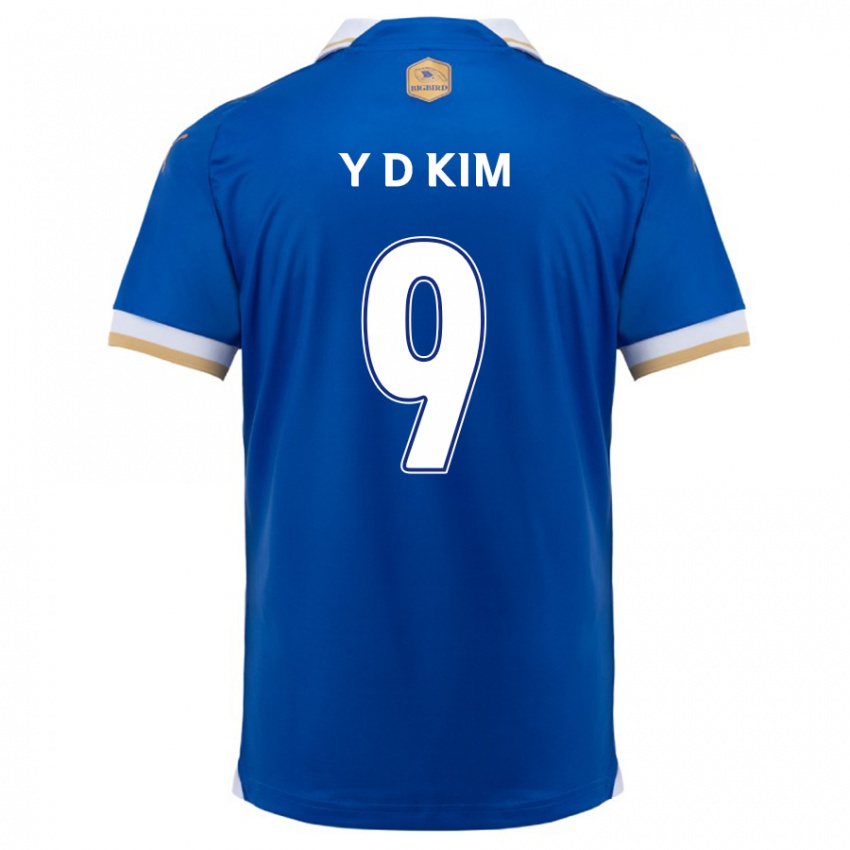 Kinder Dong-Yeon Kim #9 Blau Weiss Heimtrikot Trikot 2024/25 T-Shirt Schweiz