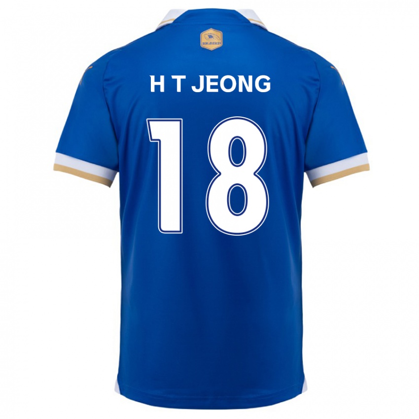 Kinder Tae-Hwan Jeong #18 Blau Weiss Heimtrikot Trikot 2024/25 T-Shirt Schweiz