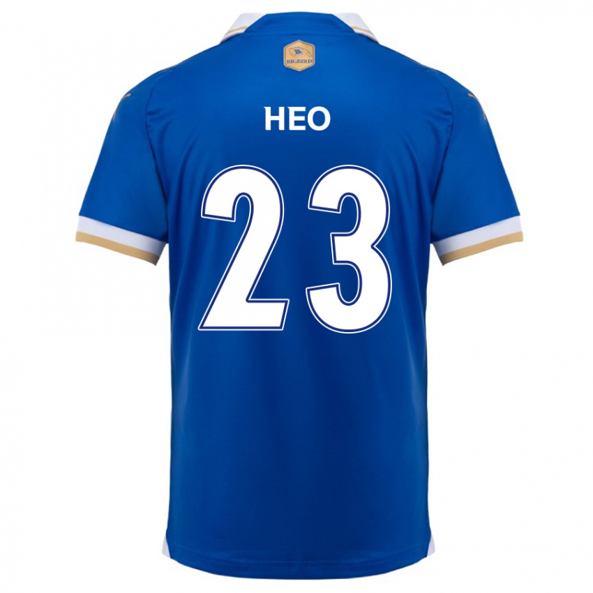 Kinder Hwan Heo #23 Blau Weiss Heimtrikot Trikot 2024/25 T-Shirt Schweiz