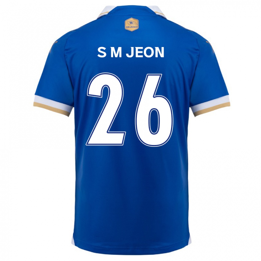 Kinder Min-Seung Jeon #26 Blau Weiss Heimtrikot Trikot 2024/25 T-Shirt Schweiz