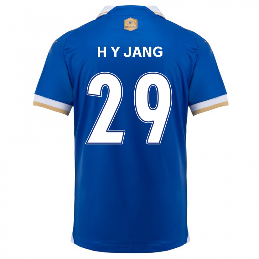 Kinder Yo-Han Jang #29 Blau Weiss Heimtrikot Trikot 2024/25 T-Shirt Schweiz