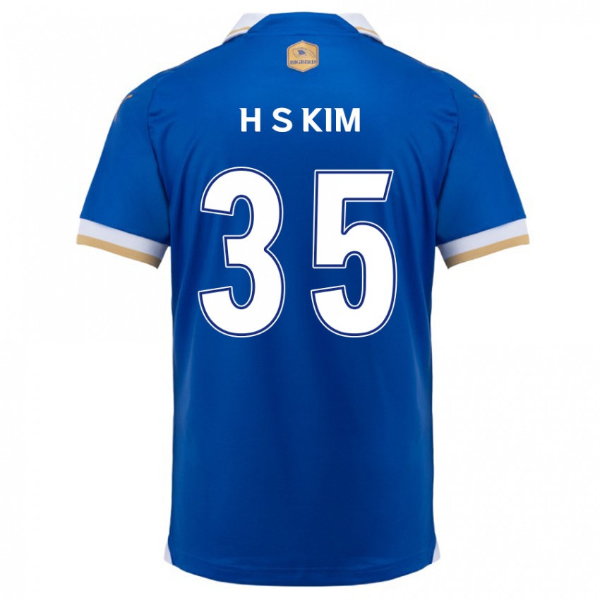 Kinder Seung-Hyun Kim #35 Blau Weiss Heimtrikot Trikot 2024/25 T-Shirt Schweiz