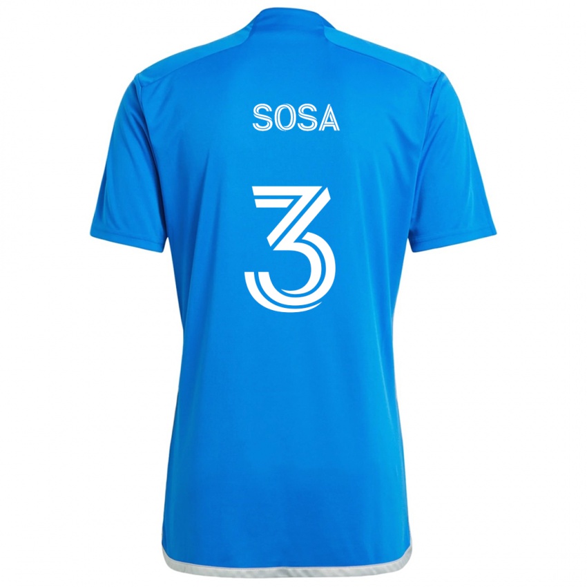 Kinder Joaquín Sosa #3 Blau Weiss Heimtrikot Trikot 2024/25 T-Shirt Schweiz