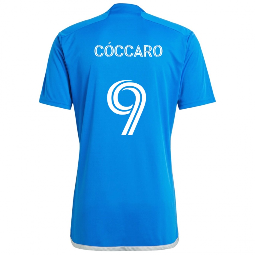 Kinder Matías Cóccaro #9 Blau Weiss Heimtrikot Trikot 2024/25 T-Shirt Schweiz