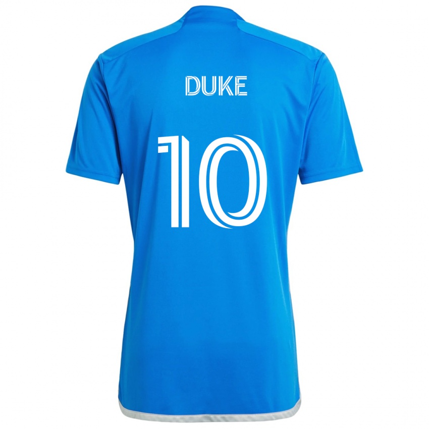 Kinder Bryce Duke #10 Blau Weiss Heimtrikot Trikot 2024/25 T-Shirt Schweiz