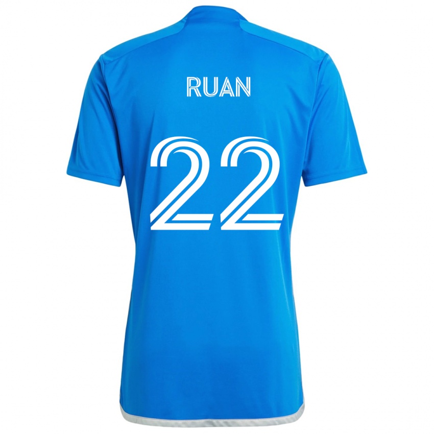 Kinder Ruan #22 Blau Weiss Heimtrikot Trikot 2024/25 T-Shirt Schweiz