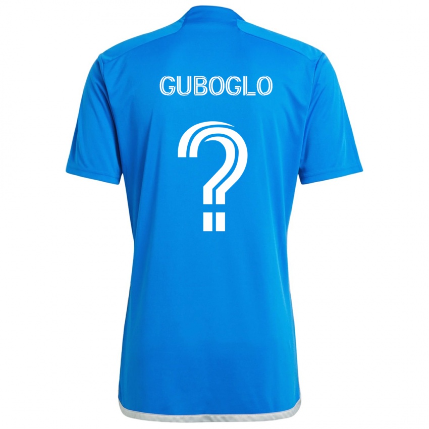 Kinder Yuri Guboglo #0 Blau Weiss Heimtrikot Trikot 2024/25 T-Shirt Schweiz