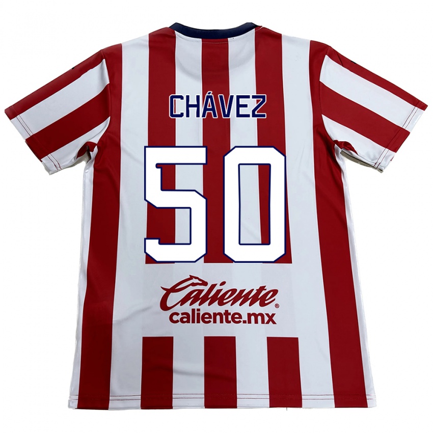 Kinder Mateo Chávez #50 Rot-Weiss Heimtrikot Trikot 2024/25 T-Shirt Schweiz