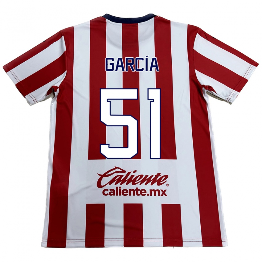 Kinder Eduardo García #51 Rot-Weiss Heimtrikot Trikot 2024/25 T-Shirt Schweiz